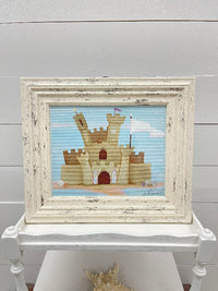 Framed Sand Castle Print - Sunshine & Sweet Pea's Coastal Decor