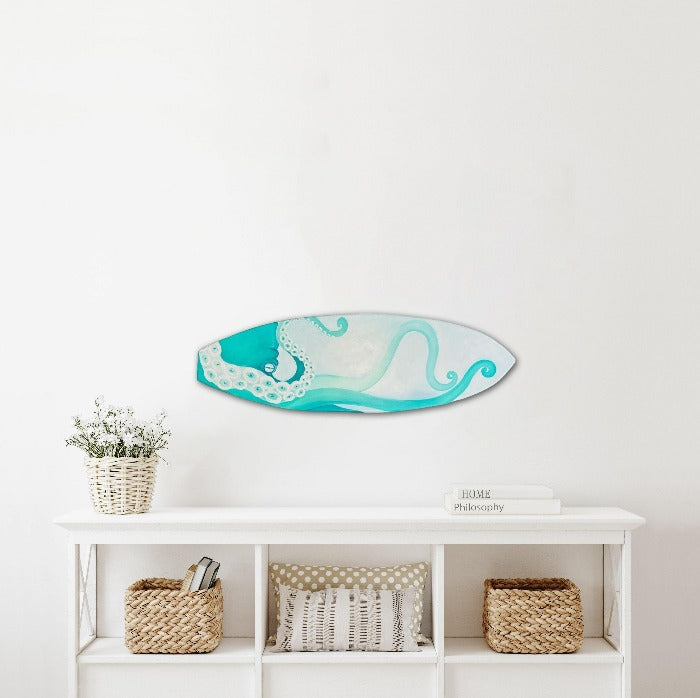Custom Surfboard Commission - Sunshine & Sweet Pea's Coastal Decor