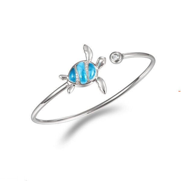 Larimar Coastal Inspired Sea  Turtle Bangle Success - Sunshine & Sweet Pea's Coastal Decor