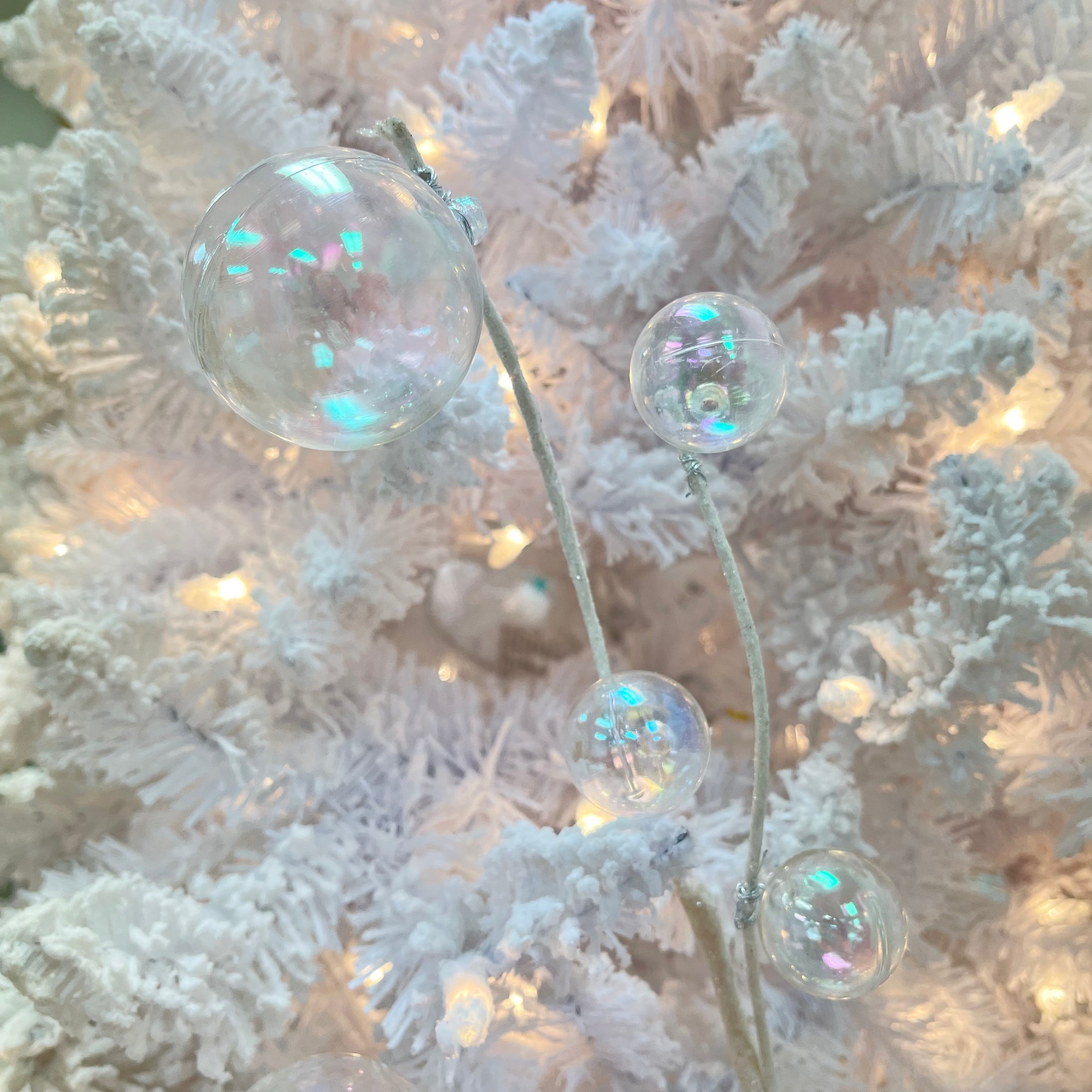 Iridescent Bubble Sprigs Decoration