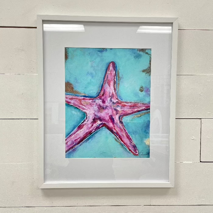 Framed Starfish Print - Sunshine & Sweet Pea's Coastal Decor