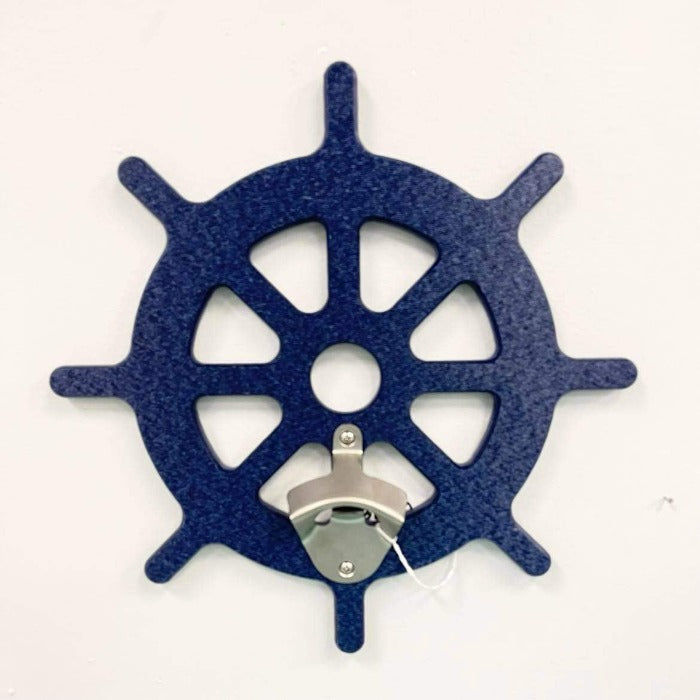 Ship Wheel Poly Bottle Opener - Sunshine & Sweet Pea's Coastal Decor