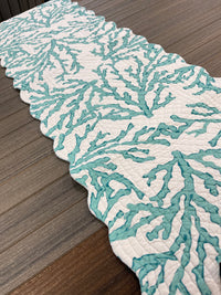 Cora Dark Teal Reversible Table Runner