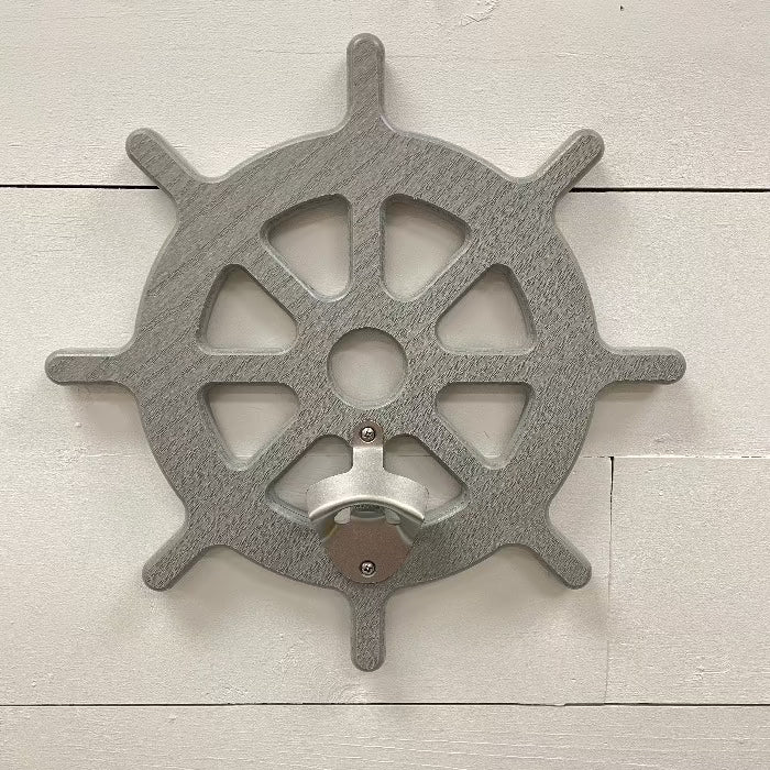Ship Wheel Poly Bottle Opener - Sunshine & Sweet Pea's Coastal Decor