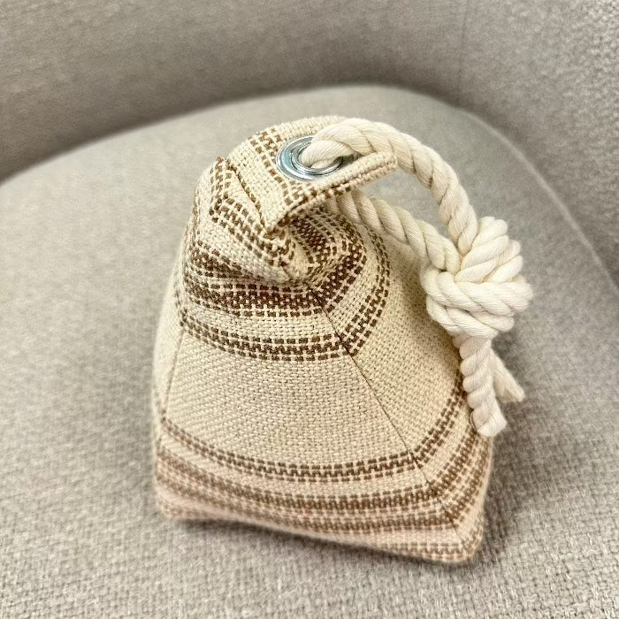 Buoy Doorstops Beige with Brown Stripes - Sunshine & Sweet Pea's Coastal Decor