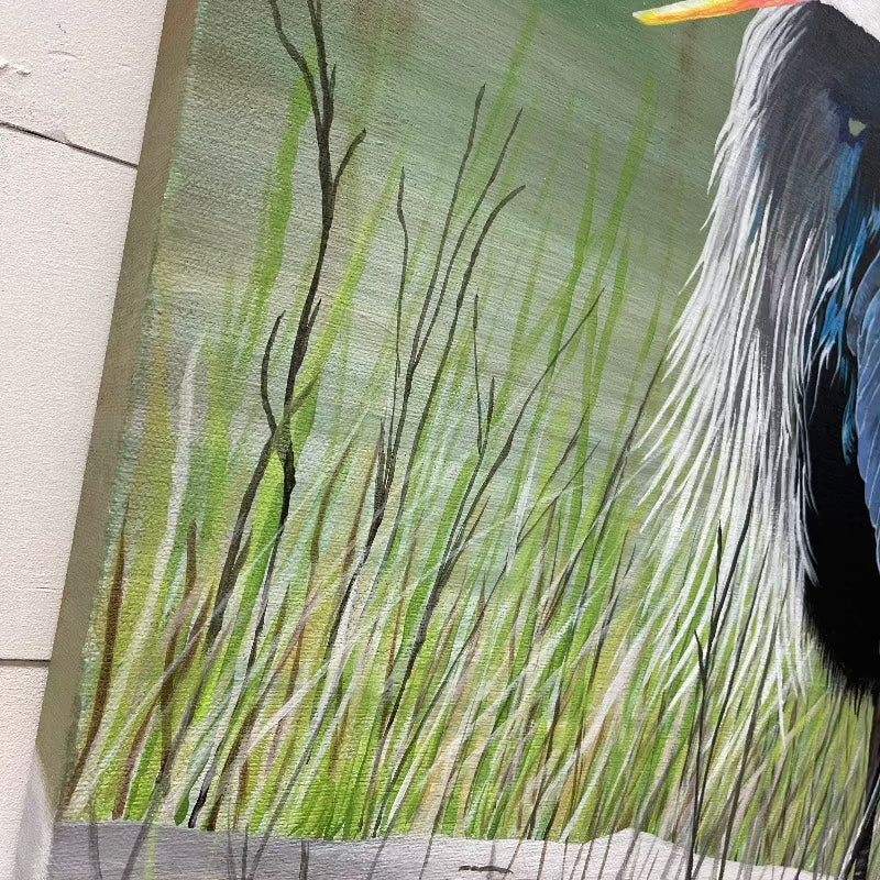 Coastal Bird Original Painting - Sunshine & Sweet Pea's Coastal Decor