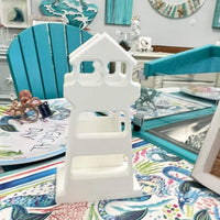 Lighthouse Poly Napkin Holder - Sunshine & Sweet Pea's Coastal Decor