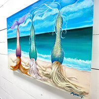 Mermaid Friends Seascape - Sunshine & Sweet Pea's Coastal Decor