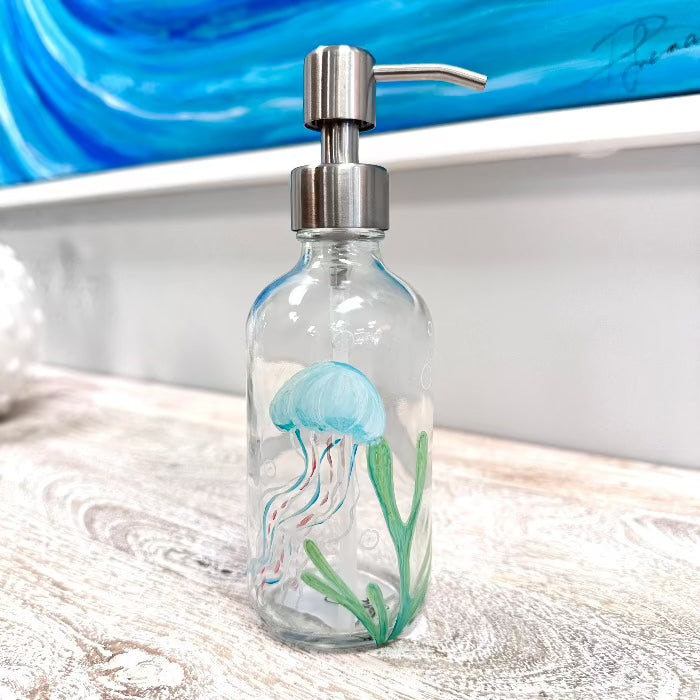 Assorted Hand Painted Soap Dispensers - Sunshine & Sweet Pea's Coastal Decor