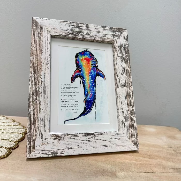 Whale Shark Framed Print - Sunshine & Sweet Pea's Coastal Decor