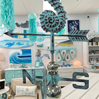 Seahorse Metal Weather Vane Sunshine & Sweet Peas Coastal Decor