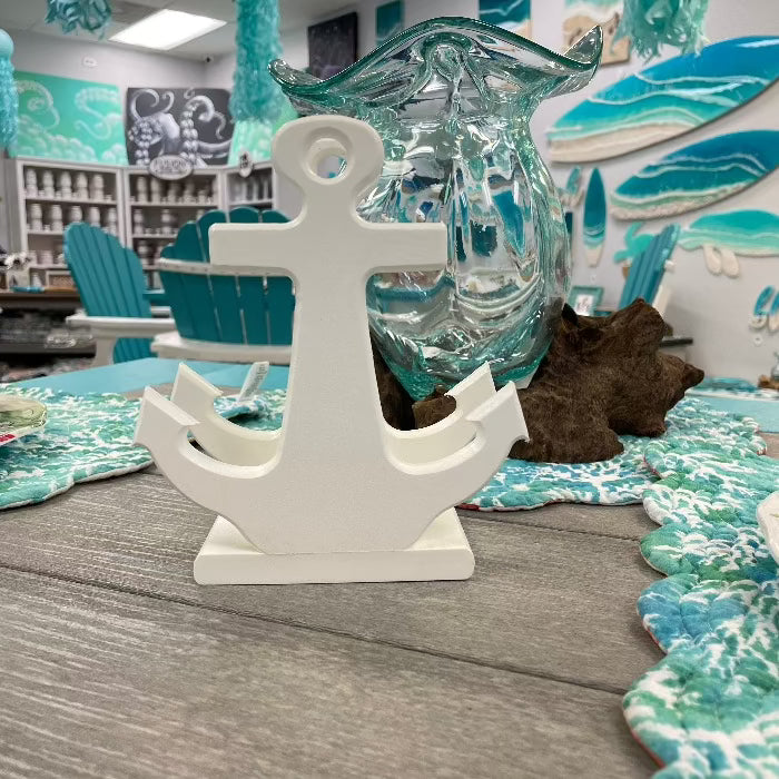 Anchor Poly Napkin Holder - Sunshine & Sweet Pea's Coastal Decor