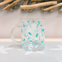 Sand Dollar Glass Mug - Sunshine & Sweet Pea's Coastal Decor
