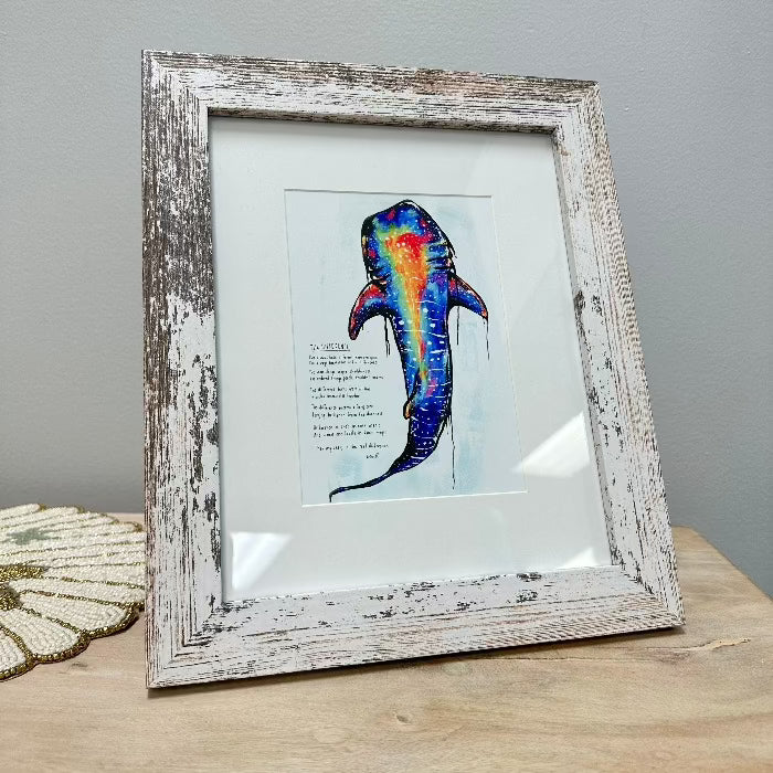 Whale Shark Framed Print - Sunshine & Sweet Pea's Coastal Decor