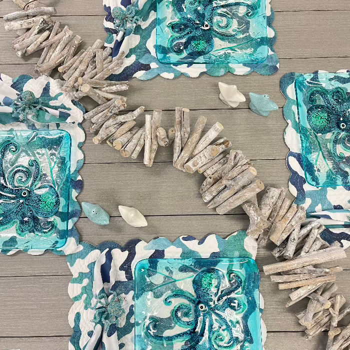 Driftwood Garland Sunshine & Sweet Peas Coastal Decor