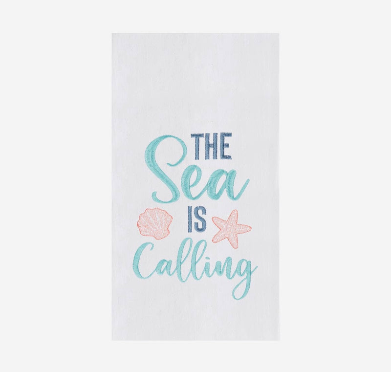 The Sea Is Calling Kitchen Towel