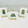 Assorted Mini Framed Resin Art w/ Wooden Easel