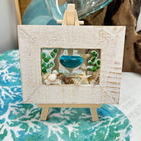 Assorted Mini Framed Resin Art w/ Wooden Easel