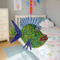Assorted Beaded Spunkle Fish Ornaments