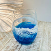 Beach Inspired Resin Stemless Wine Glass