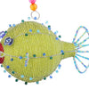 Beaded Blow Fish Christmas Ornament (assorted)