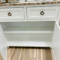 Seashell Accent Cabinet: 2 Drawers, 2 Doors