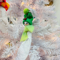 Oyster Shell Snowman Christmas Ornament