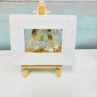 Assorted Mini Framed Resin Art w/ Wooden Easel