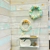 Coastal Pallet Hanging Shelves