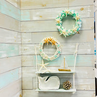 Coastal Pallet Hanging Shelves