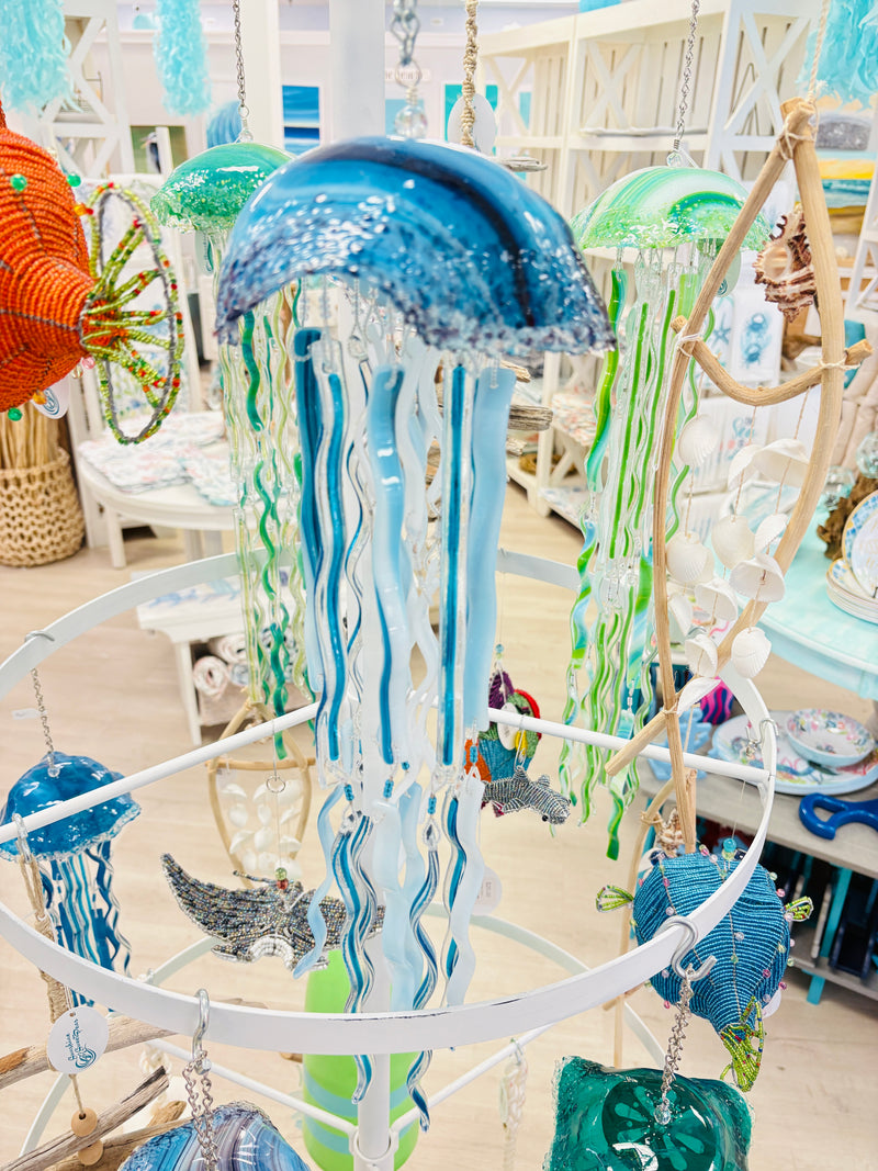 Assorted 20" Handmade Glass Jellyfish