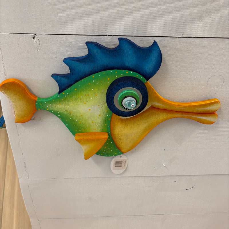 "Huey Lipz" Wooden Funky Fish