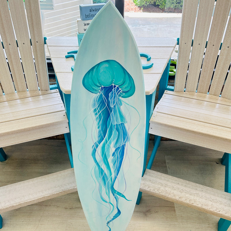 4 Foot Hand Painted Wooden Surfboards