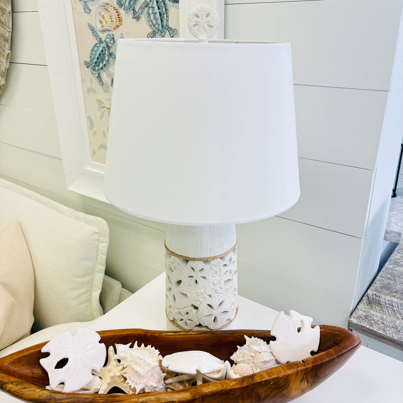 Accent Sand Dollar Table Lamps w/ Night Light