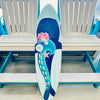 4 Foot Hand Painted Wooden Surfboards