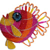 Umbre Beaded Fish Christmas Ornament (assorted)