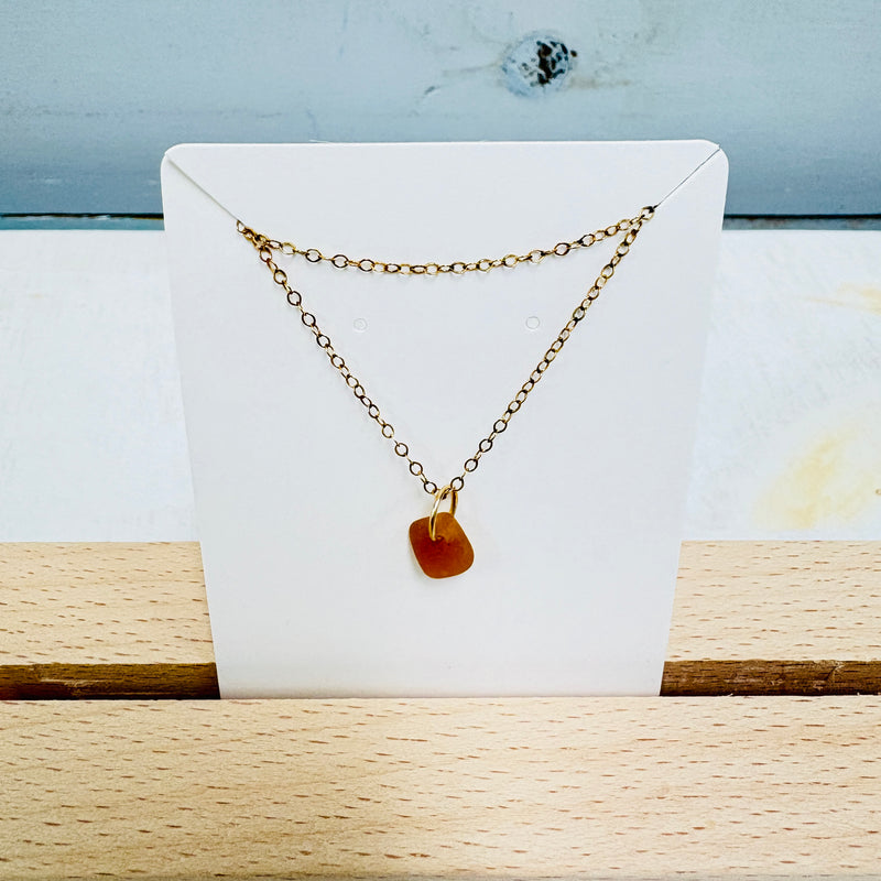 Sea Glass Drop Necklace