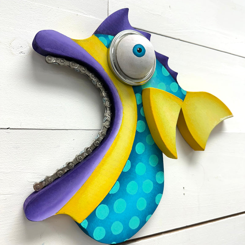 "Joe Kitsch" Wooden Funky Fish