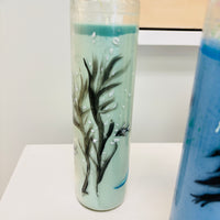 Assorted Artist Painted Glass Candles