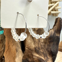 Sea Glass Dangle/ Hoop Earrings