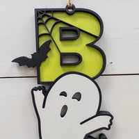 Boo Ghostly Wooden Wall/Door Hanger