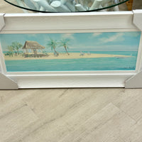 Beach Hut on the Shore Framed Print