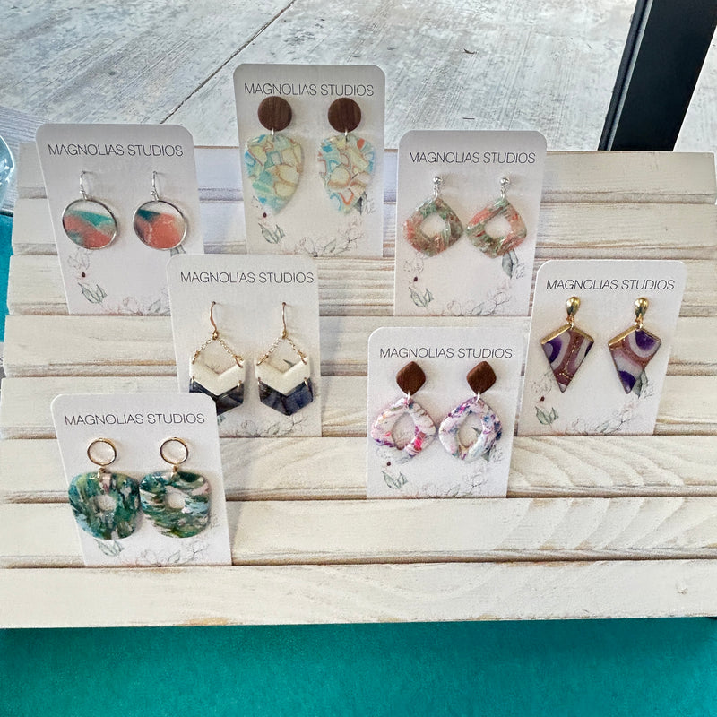 Assorted Dangle Polymer Clay Earrings