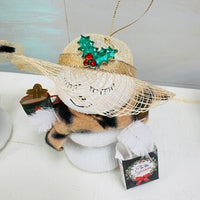 Assorted Stacked Sea Urchin Snow People Christmas Ornaments