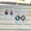 "Mermaid Scale" Polymer Clay and Resin Earrings