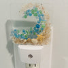 Acrylic Night Lights w/ Coastal Designs in Glass, Sand, Shells Resin