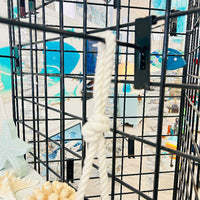 Coastal Pallet Hanging Shelves