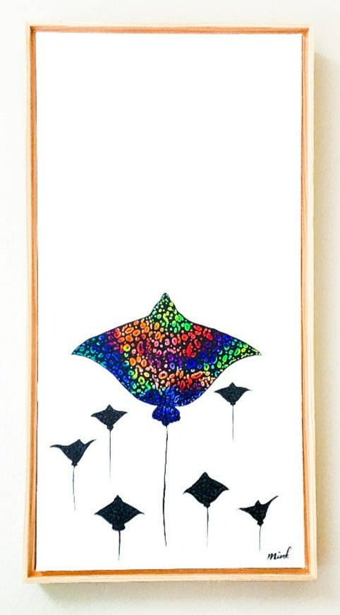 "Going Places" Eagle Ray Painting