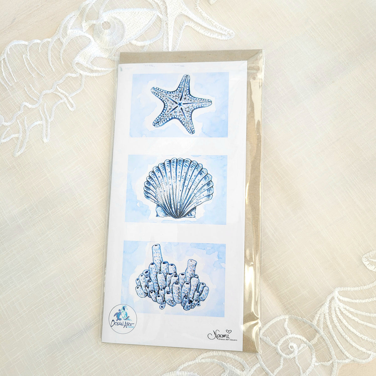 Assorted Ocean Art Greeting Cards
