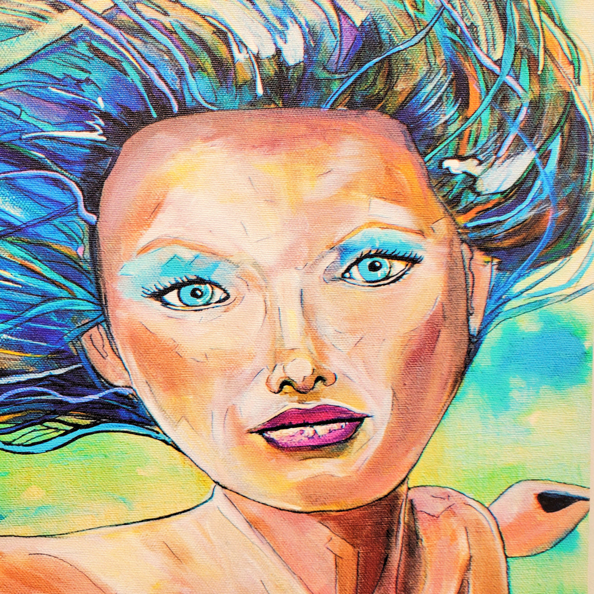 Mermaid Print on Canvas